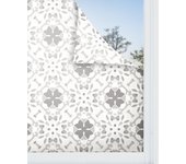 Panorama vinilo para ventanas hidráulico oriental mosaico gris 60x100 cm - vinilos adhesivo para cristal - pegatina opaca - vinilo translúcido