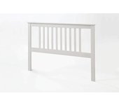 Cabecero pino macizo, para cama somier de 90, color blanco translucido 100x102x2 (alto-ancho_fondo)
