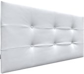 Dhome cabecero de polipiel capitoné 105x60cm camas 105 - blanco