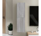 Mueble para tv de pared | mueble de salón | mesa de tv gris sonoma 30,5x30x110 cm cfw82796