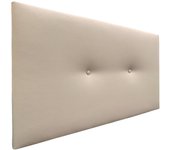 Dhome cabecero de polipiel liso con botones 105x50cm camas 105 - beige