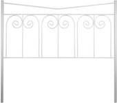 Cabecero de forja fuente, color blanco. cabezal para cama de 105 cm, cama matrimonio ( 110 x 120 )