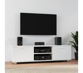 Mueble para tv | mueble de salón | mesa de tv madera contrachapada blanco 120x40,5x35 cm cfw27340