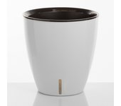 Maceta autorriego tulip para exterior/interior blanco
