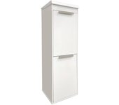 Arregui ecoclas plus cr221-e cubo de basura y reciclaje de acero de 2 cubos con bandeja superior multiusos, mueble de reciclaje, 2 x 17 l (34 l)