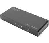 Digitus. divisor hdmi de 4 puertos. 4k máx. a 60 hz (4096x2160p). hdmi 2.0. hdcp 2.2. hdr (high dynamic range). con adaptador de corriente de 5 v cc