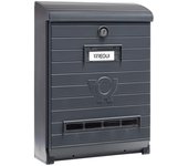 Arregui mare e1065 buzón exterior de plástico gran resistencia, revistas, sobres c4, buzón de pared gran capacidad, buzón de correo antilluvia, gris