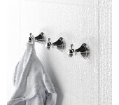 Percha de baño diseño retro vintage opera cromo tornilleria incluida