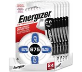 Energizer - pack de 24 pilas de audífono de zinc aire tamaño 675