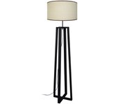 Farola tosel manon n tela columna negro d40 x h155 cm