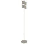 Farola tosel vira metal geométrico taupe d28 x h175 cm