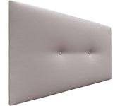 Dhome cabecero de polipiel liso con botones 110x50cm camas 105 - gris claro