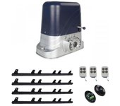Motor para puerta corredera amc800 con 4 metros de cremallera, central y 3 mandos a distancia