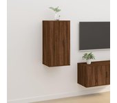 Mueble para tv de pared | mueble de salón | mesa de tv roble marrón 40x34,5x80 cm cfw67302