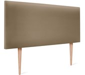 Dhome cabecero de polipiel liso 110x105cm con patas camas 105 - marrón claro