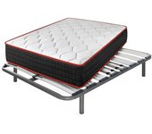 Colchón viscoelástico cool viscofresh + somier apolo | medida: 105x200 cm | con 5 patas de 25 cm