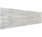 Dhome cabecero de madera reciclada dm estilo palet horizontal 145x46cm camas 135/140 - blanco madera
