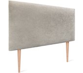 Dhome cabecero de tela aqualine liso 110x105cm con patas camas 105 - beige