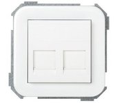 Tapa informática 2 conectores avaya blanco simon 31 31093-60
