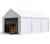 Carpa almacén 4x6 m, pvc 700 blanco