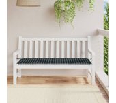Cojín para banco de jardín azulejos negros 150x50x3cm tela oxford