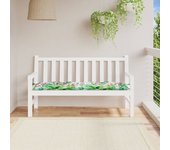 Cojín para banco de jardín multicolor tela oxford 150x50x7 cm