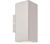 Aplique de pared fostos cuadrado plástico arriba-abajo 2xgu10 blanco