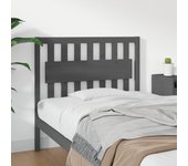 Cabecero de cama，panel de cabecera，decoración de pared madera maciza de pino gris 105,5x4x100 cm cfw68909