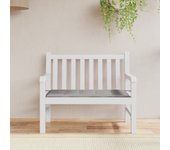 Cojín para banco de jardín gris tela oxford 120x50x3 cm