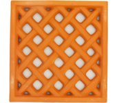 Cuadrícula de ventilación rectangular terracotal - 24x25 cm (rojo)
