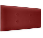 Dhome cabecero de polipiel con 2 hileras de botones 105x50cm camas 105 - rojo
