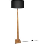 Farola tosel nidra tela vertical naturales, negros d40 x h156 cm