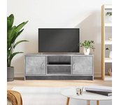 Mueble de tv | mueble de salón | mesa de tv madera de ingeniería gris hormigón 102x30x37,5 cm cfw90062