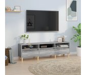 Mueble para tv | mueble de salón | mesa de tv madera contrachapada gris sonoma 150x30x44,5 cm cfw48601