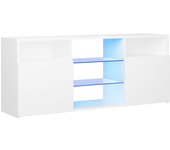 Mueble tv con luces led blancas 120x30x50 cm
