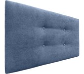 Dhome cabecero de tela aqualine con 2 hileras de botones 110x50cm camas 105 - azul