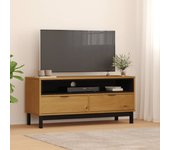 Mueble para tv | mueble de salón | mesa de tv flam madera maciza de pino 110x40x50 cm cfw59379