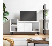 Mueble para tv | mueble de salón | mesa de tv madera contrachapada blanco 100x35x55 cm cfw15045