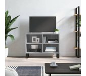 Mueble tv sonoma gris 69,5 x 30 x 50 cm de madera contrachapada