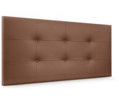 Dhome cabecero de polipiel capitoné 105x60cm camas 105 - arcilla