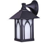Farol de pared xanela exterior jardín, patio para bombillas e27 (max 60w) traslucido