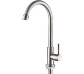 Ibergrif m18703 mundo - grifo de cocina giratorio 360°, solo agua fria, grifo para fregadero monomando, inoxidable