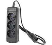 Armac regleta arc3 para sai 3x iec, black