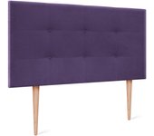 Dhome cabecero de tela aqualine capitoné 105x115cm con patas camas 105 - lila