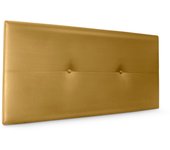 Dhome cabecero de polipiel con botones 105x50cm camas 105 - dorado