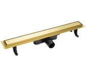 Canaleta de ducha basso, color:dorado, longitud:80 cm