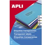 Etiquetas permanentes translucidas 210 x 297 mm - 20 hojas - resistentes intemperie apli