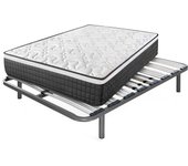 Colchón viscoelástico origin + somier apolo | medida: 135x190 cm | con 5 patas de 32 cm
