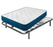 Colchón viscoelástico royal memory + somier apolo | medida: 120x190 cm | con 5 patas de 25 cm
