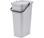 Cubo de basura para reciclaje tontarelli moda blanco 24 l